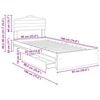 vidaXL Storage Bed with Drawer Sonoma Oak 90 x 190 cm Engineered Wood