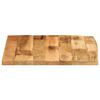 vidaXL Table Top 40x40x2.5 cm Live Edge Solid Wood Rough Mango