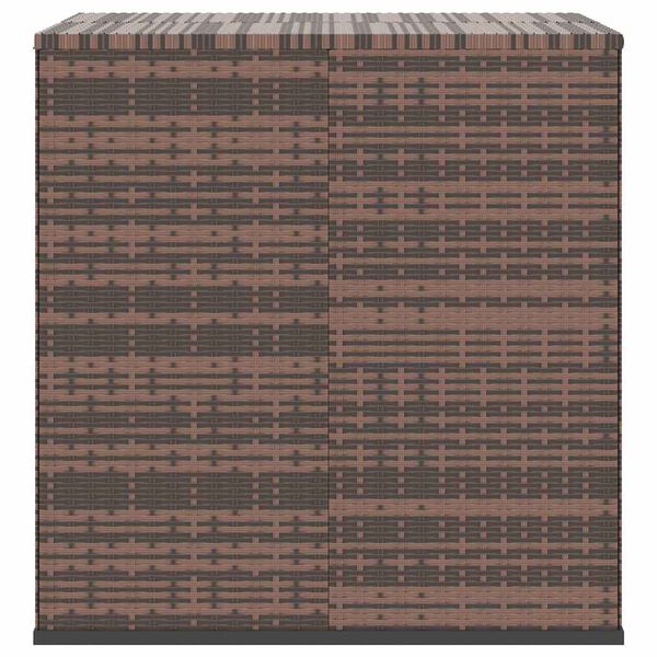 vidaXL Garden Cushion Box PE Rattan 100x97.5x104 cm Brown