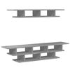 vidaXL TV Wall Units Concrete Grey Engineered Wood