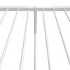 vidaXL Metal Bed Frame without Mattress with Footboard White 80x200cm