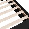 vidaXL Bed Frame without Mattress Black 140x190 cm