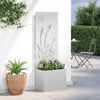 vidaXL Garden Privacy Screen Silver 50 x 140 cm Galvanised steel