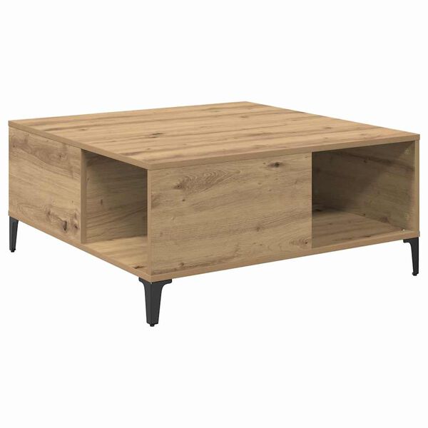 vidaXL Coffee Table Artisan Oak 80 x 80 x 36.5 cm Engineered Wood