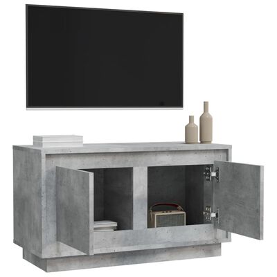 vidaXL TV Cabinet Concrete Grey 80x35x45 cm Engineered Wood