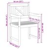 vidaXL Garden Chair 4 pcs Brown 56 x 56 x 90cm Solid Acacia wood
