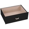 vidaXL Jewellery Box 5-Layer with Mirror Lockable Black