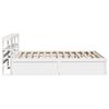 vidaXL Bed Frame with Headboard White 120x200 cm Solid Wood Pine