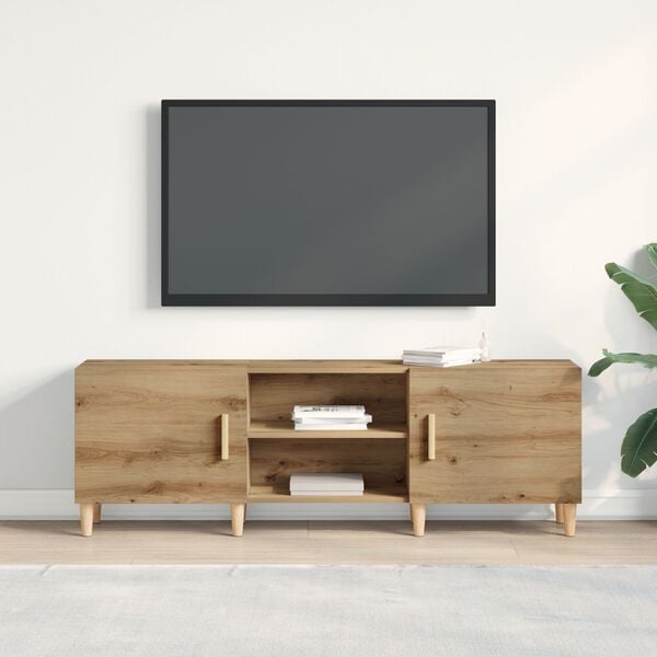 vidaXL TV Cabinet Artisan oak 150 x 30 x50 cm Engineered Wood