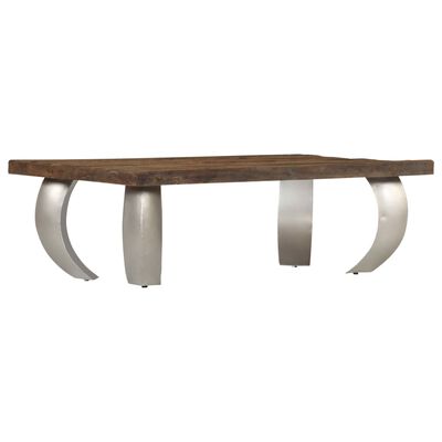 vidaXL Opium Coffee Table Reclaimed Wood and Steel 110x60x35 cm