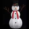 vidaXL Decorative Christmas Snowman Figure with LED Luxury Fabric 90cm