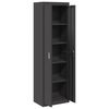 vidaXL Storage Cabinet 2 pcs Black 60 x 40 x200 cm Steel