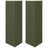 vidaXL Garden Planters 2 pcs Olive Green Triangular 30x26x75 cm Steel