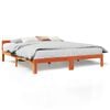 vidaXL Bed Frame without Mattress Wax Brown 160x200 cm Solid Wood Pine