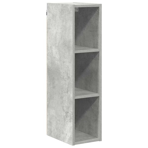 vidaXL Hanging Cabinet Concrete Grey 20 x 29.5 x 80 cm Engineered Wood