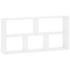 vidaXL Wall Shelf White 102 x 17 x 50 cm Engineered Wood