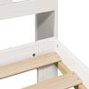 vidaXL Bookcase Bed without Mattress White 160x200 cm Solid Wood Pine