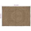 vidaXL Area Rugs Rectangular Grey 120 x 170 cm Jute