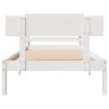 vidaXL Bed Frame without Mattress White 90x190 cm Single Solid Wood Pine