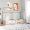 vidaXL Kids' House Bed Frame without Mattress 90x200 cm Solid Wood Pine