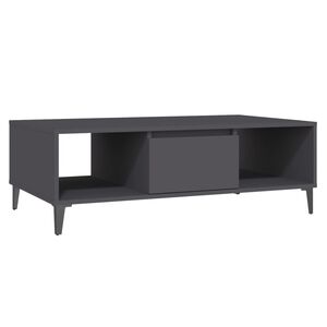 vidaXL Coffee Table Grey 103.5x60x35 cm Engineered Wood