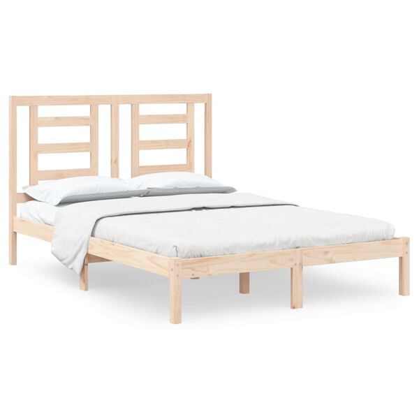 vidaXL Bed Frame without Mattress 140x200 cm Solid Wood Pine