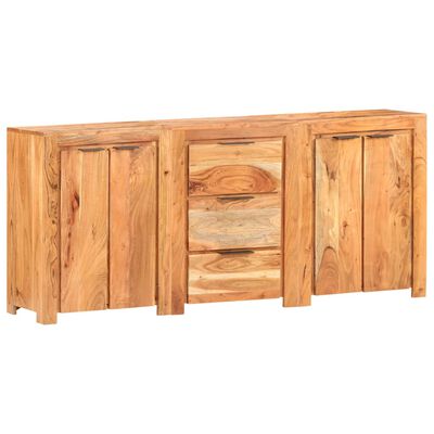 vidaXL Sideboard with 3 Drawers and 4 Doors Solid Acacia Wood