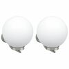 vidaXL Outdoor Wall Light 2 pcs Silver 29 x 25 x 33 cm