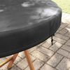 vidaXL Outdoor Table Cover Black 112 x 112 x 10 cm 600D Oxford Fbric