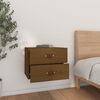 vidaXL Wall-mounted Bedside Cabinets 2 pcs Honey Brown 50x36x40 cm