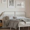 vidaXL Metal Replace Headboard White 150 cm