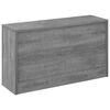 vidaXL Shoe Bench Grey Sonoma 80x24x45 cm Engineered Wood