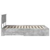 vidaXL Bed Frame Concrete Grey 120 x 190 cm Engineered Wood