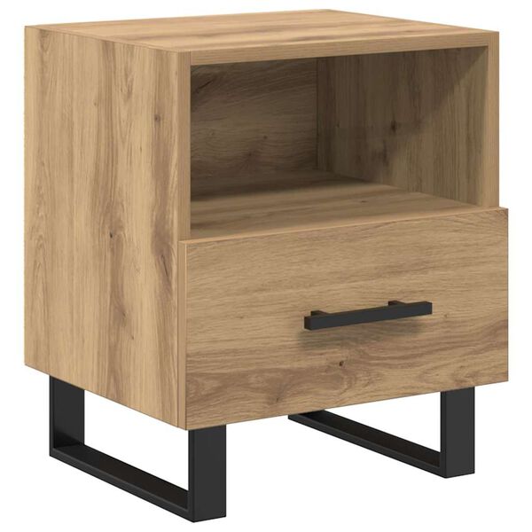 vidaXL Bedside Cabinet Artisan Oak 40 x 35 x 47.5 cm Engineered Wood