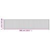 vidaXL Rug Rectangular Brown60x300 cm Bamboo