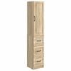 vidaXL Cabinet Set 2 pcs Sonoma Oak 33 x 34.5 x 87 cm Engineered Wood