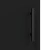 vidaXL Wall Mounted Cabinets 2 pcs Black Engineered Wood