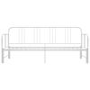 vidaXL Pull-out Sofa Bed Frame without Mattress White Metal 90x200 cm