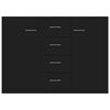 vidaXL Sideboard Black 88x30x65 cm Engineered Wood