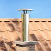vidaXL Chimney Extension Silver 35 x 35 x 82 cm Stainless Steel