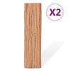 vidaXL Bamboo Fences 2 pcs 100x400 cm