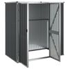vidaXL Garden Tool Shed Anthracite 161x89x161 cm Galvanised Steel