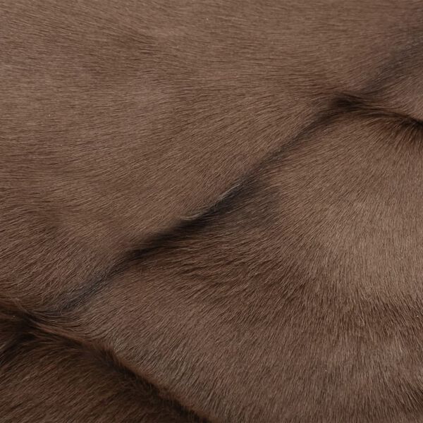 vidaXL Goatskin Mixed Brown and White 60x100 cm
