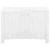 vidaXL Garden Storage Box 60x54x41 cm PP Rattan White