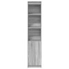 vidaXL Highboard Grey Sonoma 37.5x35x180 cm Engineered Wood