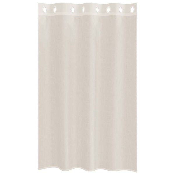 vidaXL Voile Curtains with Grommets 2 pcs Cream 140x175 cm