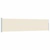vidaXL Side Awning | Cream | Polyester with PU coating, Powder-Coated Steel