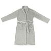 vidaXL Bathrobe without Hood Grey XXXL Flannel