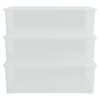 vidaXL Plastic Storage Boxes 3 pcs 25 L Stackable