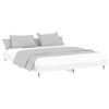 vidaXL Bed Frame without Mattress High Gloss White 160x200 cm